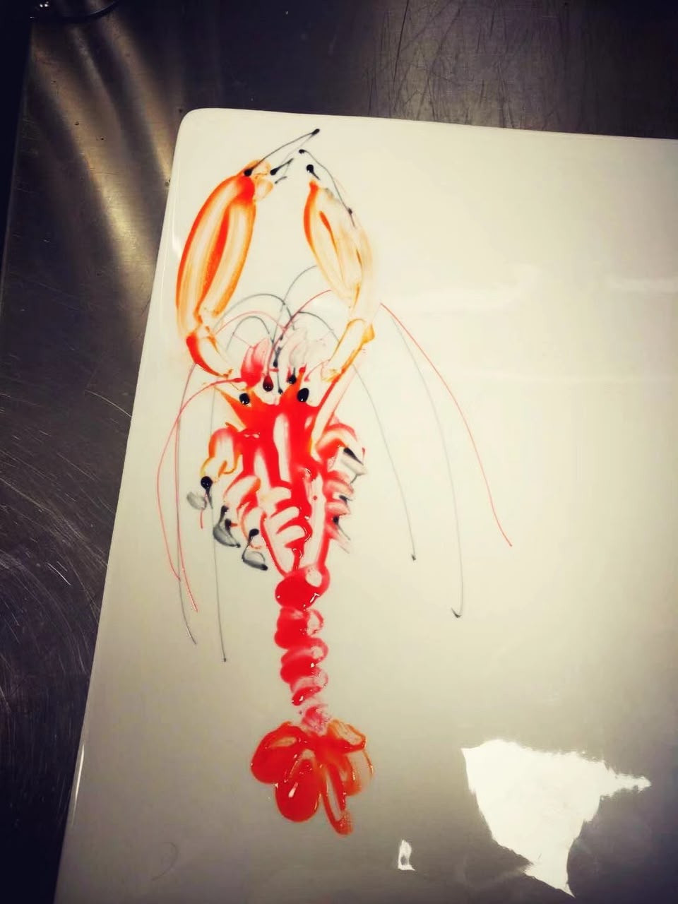 Bespoke Edible Table Art Commission by Henry Yuan – Custom Fruit Sauce Plate Painting for Fine Dining & Events